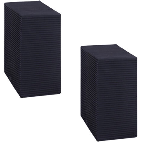 Cubos de filtro de carbón activado para acuarios – 2 piezas, 10 x 10 x 5 cm, patrón de panal, desodorizantes (1/5)