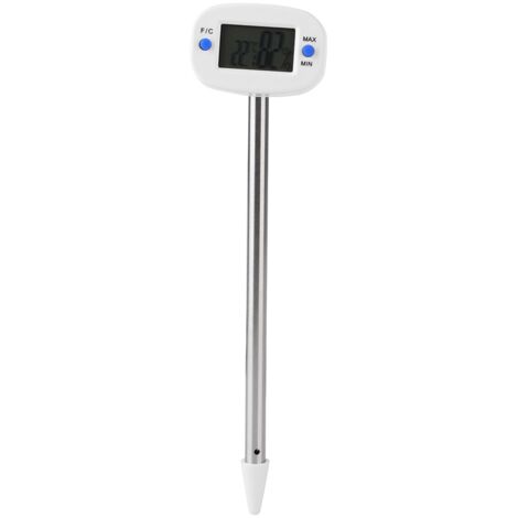 Mini sensor electrónico de temperatura y humedad del suelo para jardín – ABS + acero inoxidable, 170 mm, 0–50 °C, precisión de ±1 °C, CR2032 (1/5)