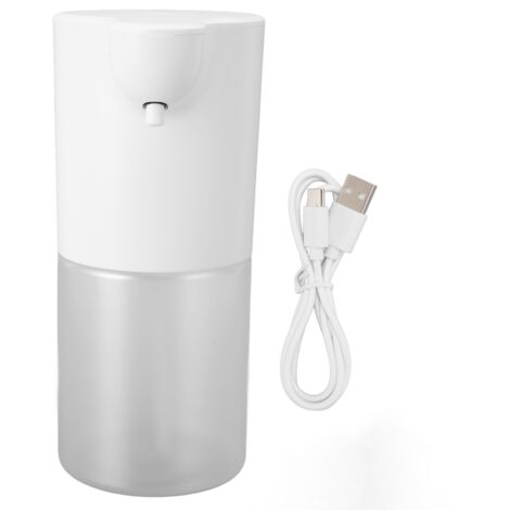 Dispensador de jabón inteligente, recargable y sin contacto con sensor infrarrojo para oficinas/hoteles, versión de jabón en espuma, 350 ml, carcasa de ABS negro. (1/5)