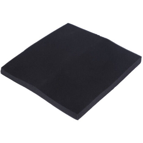 Espuma filtrante bioquímica para acuarios, 50 x 50 x 4 cm, negra, esponja reutilizable (1/5)