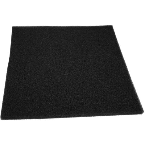 Espuma filtrante de algodón bioquímico negro para acuarios, 50x50x2 cm – Gruesa y recortable. (1/5)