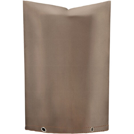 [Funda aislante] [Protección contra heladas] [Funda protectora para válvula de riego exterior] Impermeable, tejido Oxford 420D, tamaño 40 x 50 cm (16 x 20 pulgadas), marrón café (1/5)