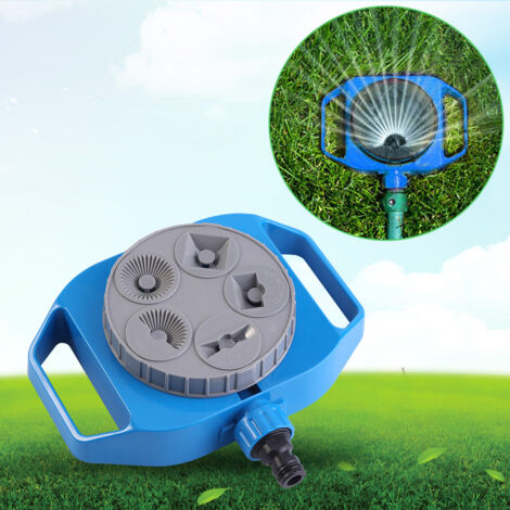 [Aspersor de jardín] + [Sistema de riego para césped] + [5 funciones multiusos] + [Aspersor robusto de plástico ABS con un diámetro de pulverización de 8-10 m y varios colores]