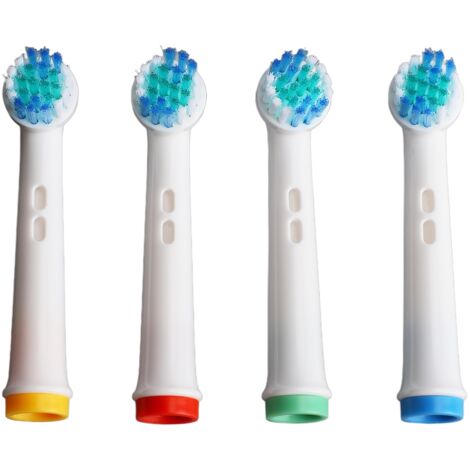 Cabezal de cepillo de dientes eléctrico de 4 piezas para EB17-X, cerdas redondeadas de alta densidad para una eliminación eficaz y suave de la placa. (1/5)