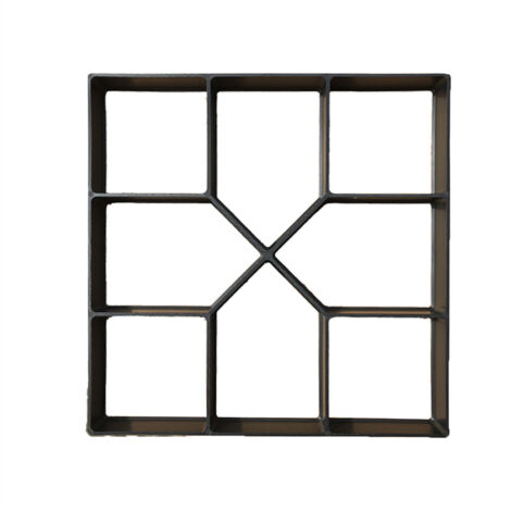 Molde de plástico reutilizable de 40 cm para bricolaje, ideal para hacer caminos de hormigón y adoquines – diseño de jardín