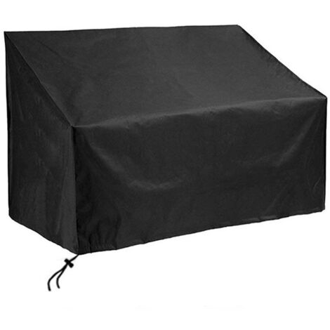 Funda para sofá – Tejido Oxford 210D – Dimensiones 163 x 66 x 89 cm – Color negro – Resistente a la intemperie e impermeable (1/5)
