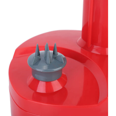Pelador eléctrico multifuncional para frutas y verduras con cuchilla reemplazable de acero inoxidable - Rojo (28 cm) (1/5)