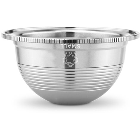 Nachfüllbare Edelstahl-Kaffeekapsel für Nespresso Vertuoline GCA1 und Delonghi ENV135 – 70 ml, silberfarben, 1 Kapsel + 8-ml-Löffel + Reinigungsbürste (1/5)