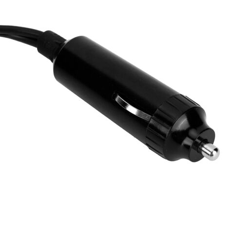 Mini ventilador de aire acondicionado portátil 2 en 1 para coche, 150 W con función de desempañado, 12 V, ABS negro.