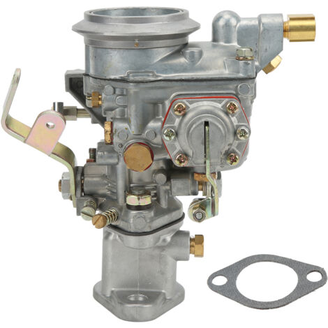 Carburador de acero inoxidable con cabezal en F, número de pieza 17701.02, con junta, para Jeep CJ3B/CJ5/CJ6 (1953-1975). (1/5)