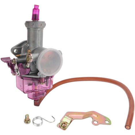 Carburador metálico de 27 mm para quad de motocross WY125 CG150 de 125/150/175 cc, color morado, con bomba de aceleración. (1/5)