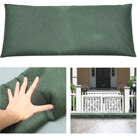 [Bolsa reutilizable y absorbente de agua] + [] + [30x70cm Verde] + [Barrera contra inundaciones sin arena][Bolsa de protección contra inundaciones] + [] + [30x70cm Verde] + [Activada por agua, reutili (1/5)