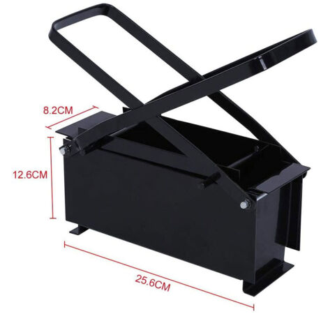 Prensa casera para briquetas de papel para reciclaje – Green Press – 26 cm – para calderas de leña – juego familiar – herramienta de bricolaje (1/5)