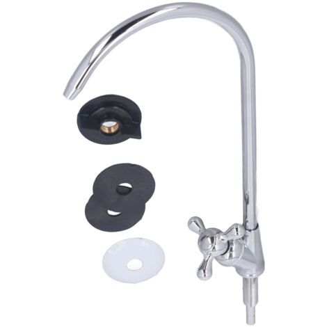 Grifo de agua fría para limpieza con conexión rápida de 1/4", carcasa de latón y válvula cerámica. (1/5)