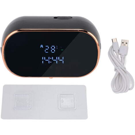 Dispensador automático de jabón en espuma de 350 ml, recargable por USB, negro, con sensor y soporte de pared para cocina y baño. (1/5)