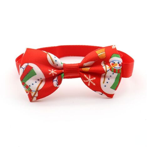 50 collares y corbatas navideñas para perros y gatos – juguete de peluche para gato con diadema, 7,5 cm – poliéster (1/5)