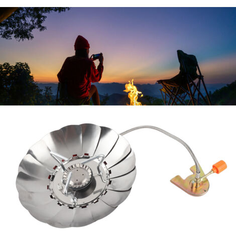 Hornilla de camping portátil, compacta y plegable, calentamiento rápido, 2800 W, juego doble, perfecta para senderismo. (1/5)