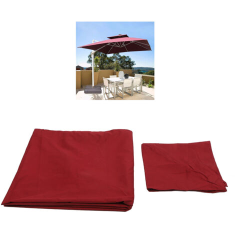 Funda de repuesto para sombrillas: repelente al agua y resistente a los rayos UV para muebles de jardín. (1/5)