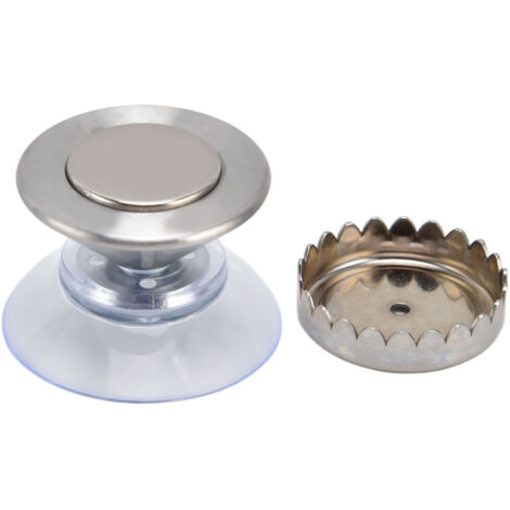 Jabonera magnética, no requiere taladrar. Gran poder adhesivo. Acero inoxidable 303. Diseño ergonómico para cocina y baño. (1/5)