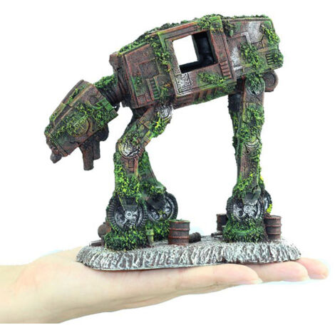 Decoración para acuario Perro robot de resina Criaturas marinas Modelo 15 x 8,5 x 14 cm (1/5)