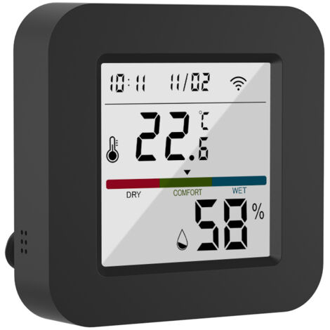 Mando a distancia universal e inteligente por infrarrojos con pantalla de temperatura y humedad: control mediante Wi-Fi, Bluetooth, Alexa y Google Home, compatible con más de 4000 marcas, pantalla LCD (1/5)