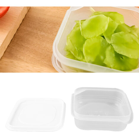 Luftdichter Vorratsbehälter für den Kühlschrank, XL-Box mit transparentem Deckel (Kunststoff, 350 ml, 12 x 10,5 x 4,5 cm) – 1 Stück für Obst, Gemüse und zubereitete Speisen (1/5)