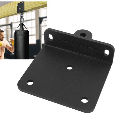 Soporte para saco de boxeo para montaje en pared y techo con rotación de 360°, robusto juego de ganchos de viga en I, 19 piezas, fácil montaje, resistente a la corrosión, construcción duradera.