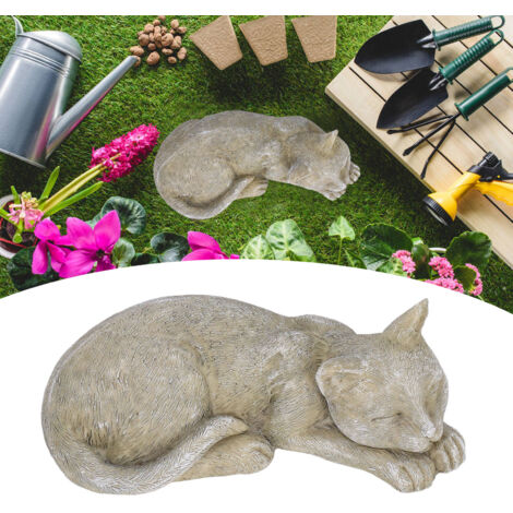 Piedra conmemorativa para perro o gato, tipo A Musgo – imitación de piedra hecha de resina sintética – autograbable – para jardín y áreas exteriores (1/5)