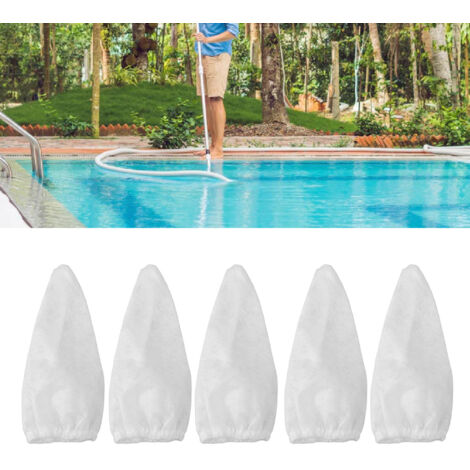 Bolsas de filtro para aspiradora de piscina, fibra de poliéster, 5 unidades, reutilizables, compatibles con Centennial Fusion PV 10 Hydro 500 iVac 350 M3 Pulse (1/5)