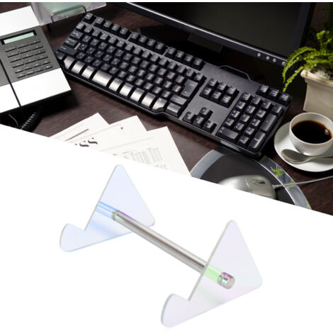 Abnehmbare Acryl-Tastaturablage für Büroorganisation, Aufbewahrungsgestell für die einlagige Präsentation von mechanischen Tastaturen. (1/5)