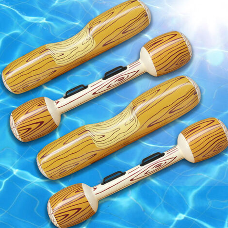 Juguete acuático hinchable para dos personas, balsa flotante robusta de PVC con asas, 140 x 35 cm + 115 x 20 cm, 2 asientos + 2 asas, para usar en la piscina o al aire libre. (1/5)