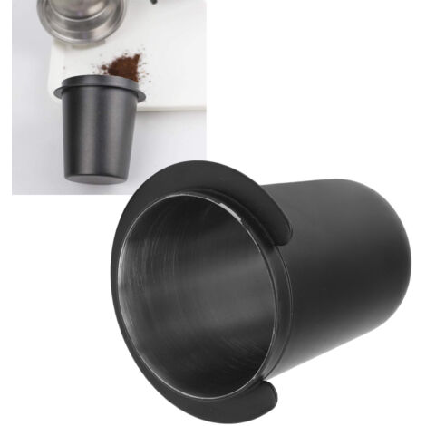 Dispensador de café versátil de acero inoxidable negro para máquinas de café (51 mm) – Diseño preciso y minimalista (1/5)