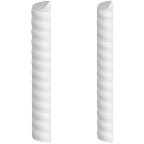 Protectores de árboles en espiral, paquete de 2 - [Sin marca] - Modelo estándar - Reutilizables y versátiles (Plástico, 5x40cm + 4x40cm, Blanco/Negro/Amarillo/Naranja/Gris) (1/5)