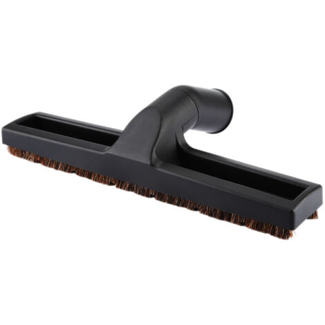 Cepillo giratorio de plástico negro con un diámetro interior de 32 mm para aspiradoras con suelos de madera. (1/5)