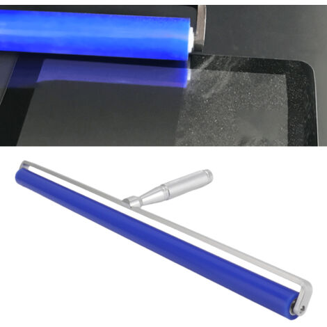 18-Zoll-Silikonrolle mit statischer Haftung, blau – für Posterfolien und Staubentfernung – aus hochfestem Silikon, Griff aus Aluminiumlegierung (1/5)