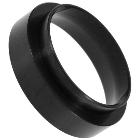 Anillo dosificador de 58 mm fabricado en aluminio negro de primera calidad: embudo dosificador compacto para café espresso compatible con portafiltros de 58 mm. (1/5)