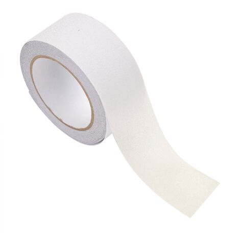 Cinta adhesiva antideslizante de PVC de 5 m x 5 cm para escaleras, suelos, seguridad y decoración – Transparente (1/5)