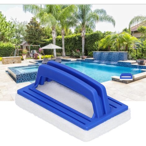 Esponja profesional para piscinas [plástico, 15 x 9 cm] para suelos de mármol y baldosas, así como para baños. (1/5)