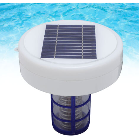 Filtro solar iónico para piscinas – Ionizador flotante – ABS cobre, 160 mm – 3 escobillas