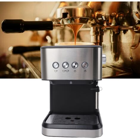 Cafetera semiautomática profesional con depósito de agua de 1,5 litros – 20 bares – Precalentamiento rápido para espresso, cappuccino y latte macchiato. (1/5)