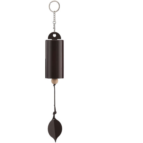 Campana de viento metálica para decoración de exteriores con sonido marrón, para colgar en jardines, terrazas y porches. (1/5)