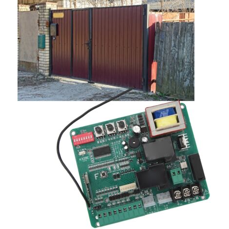 Placa de control motor para puertas correderas, indicadores LED, velocidad variable, función de respuesta, funcionamiento manual, 130 x 108 mm, 110 V