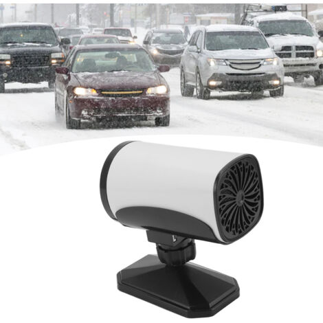 Calefactor portátil para coche ManoMano, giratorio 360°, modo calefacción/ventilación, 150 W, 12 V, ABS blanco. (1/5)