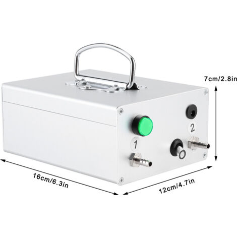 Bomba de vacío para máquinas de ordeño eléctricas con sistema de pulsación - Aleación de aluminio, cobre, ABS - 48 W, 50-60 Hz - Enchufe europeo de 100-240 V - Para explotaciones ovinas y ganaderas (v