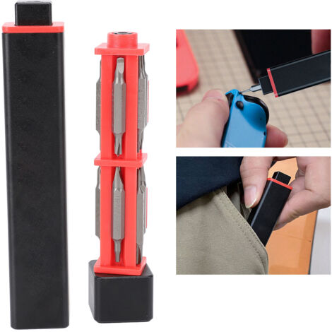 Juego de destornilladores multifuncionales de 21 piezas fabricado en acero aleado con puntas de doble extremo para teléfonos móviles, escritorios, ordenadores, relojes y gafas. (1/5)