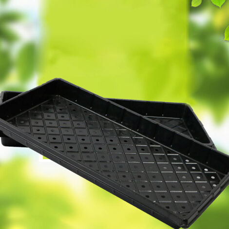 Bandeja para semilleros con 2 tapas transparentes – Kit de propagación para plántulas y microvegetales – 54 x 28 cm, 2 unidades