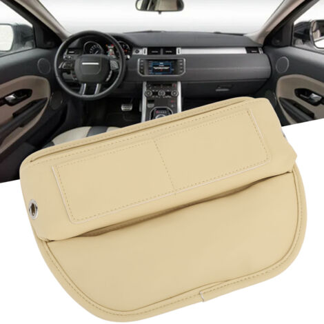 Autositz-Aufbewahrungsbox – Wasserdichte PU-Aufbewahrungsbox für SUV, LKW, Wohnmobil – Beige – 29 x 21 cm (1/5)