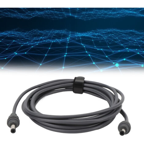 Cable de extensión de CC para satélite, 20 AWG, IP68, con conectores metálicos robustos - 5 m (PVC y cobre) (1/5)