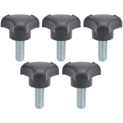 M10 25 mm ABS-Kunststoff-Dreieck-Klemmschraube mit Griff – 5er-Pack