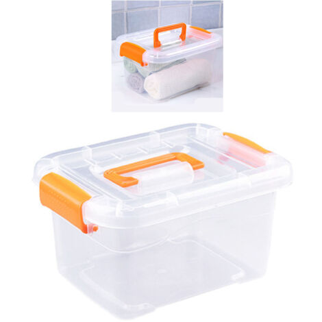 Transparente Aufbewahrungsbox [Aufbewahrungsbox aus Kunststoff] + [x] + [2] + [Tragbar, Langlebig]